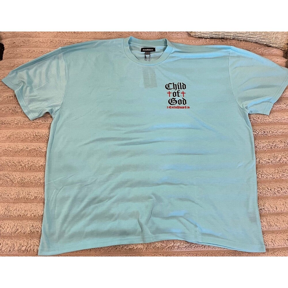 Child of God Graphic T-Shirt – Men’s 3XL – Light Blue – New with Tags
